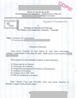 Décharge du dépôt du dossier d'ouverture d'un établissement d'élevage